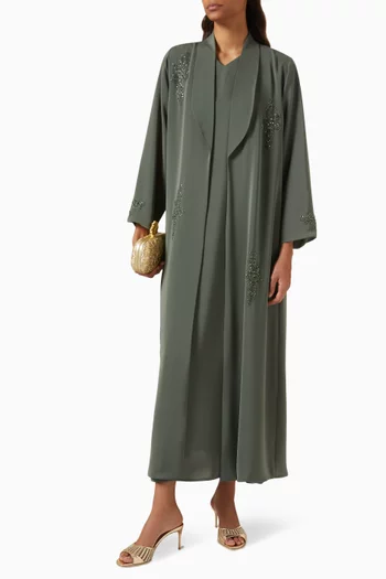 3-piece Beaded Abaya Set