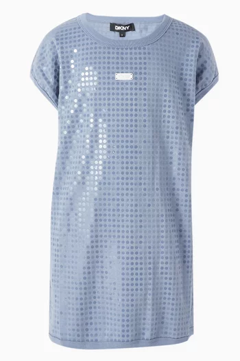 Sequins T-shirt Dress
