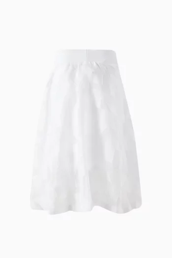 Logo Midi Skirt in Voile