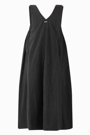Logo-appliqué Midi Dress