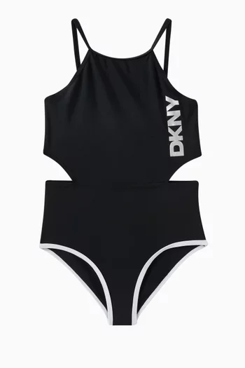 Logo Graphic One-piece Swimsuit