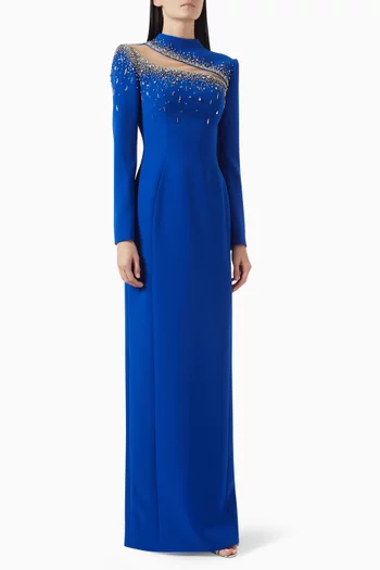 Crystal-embellished Gown