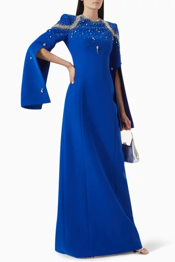 Crystal-embellished Maxi Dress