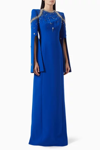 Crystal-embellished Maxi Dress