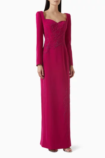 Crystal-embellished Maxi Dress