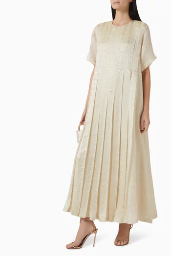 Box Pleat Maxi Dress