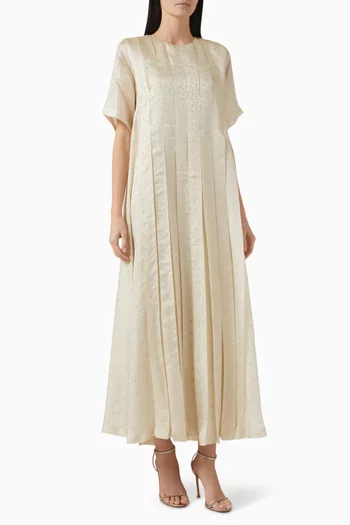 Box Pleat Maxi Dress
