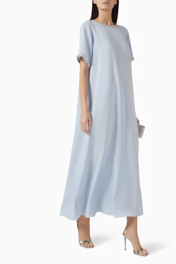 Crystal Trim Maxi Dress