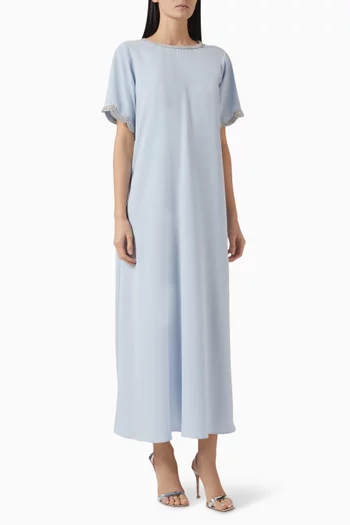 Crystal Trim Maxi Dress