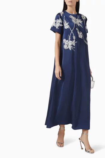 Floral Embroidered Maxi Dress