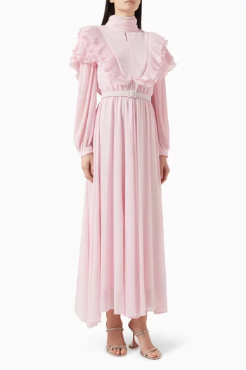 Ruffle Belted Dress