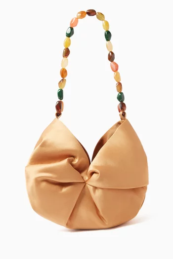 Small Rosh Tote Bag in Satin