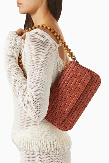 Hazel Shoulder Bag in Raffia
