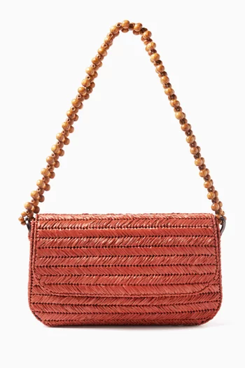 Hazel Shoulder Bag in Raffia