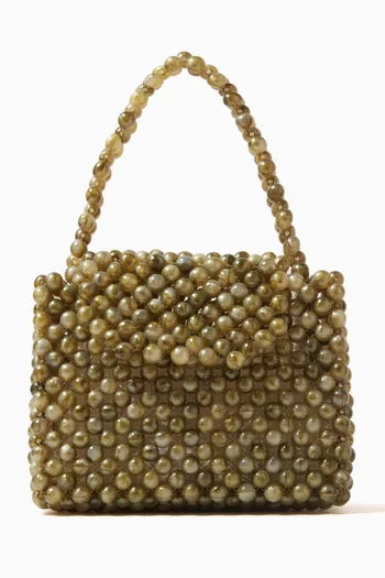Mini Ani Tote Bag in Acrylic Beads