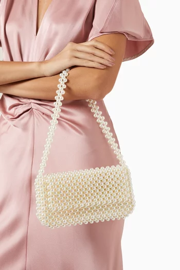 Clover Shoulder Bag in Acrylic Pearls