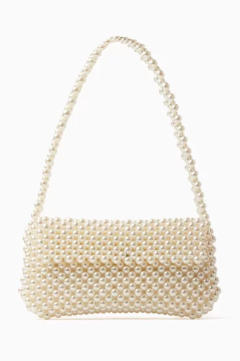 Clover Shoulder Bag in Acrylic Pearls