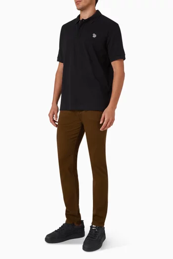 تي شيرت بولو بشعار زيبرا قطن بيكيه