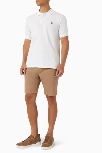 Zebra Polo Shirt in Organic Cotton Piqué