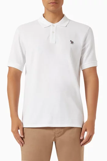 Zebra Polo Shirt in Organic Cotton Piqué