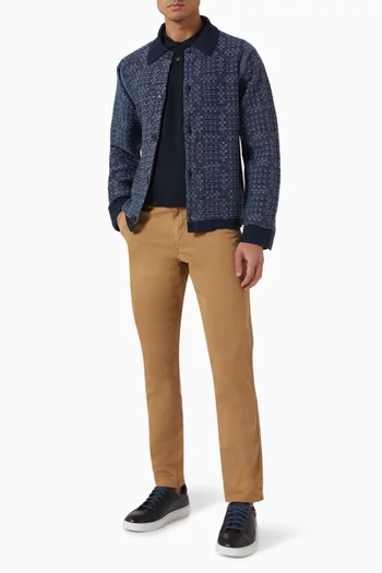 Tapered Chino Pants in Stretch Cotton