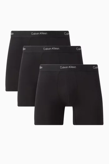 طقم بوكسر أيكون قطن، 3 قطع