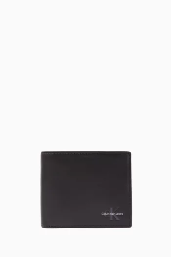 Logo-embossed Bifold Wallet in Leather