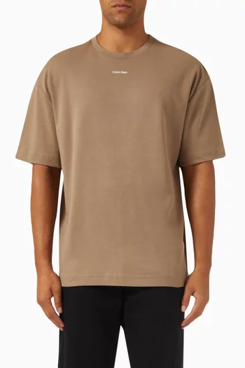 Relaxed T-shirt in Cotton Interlock