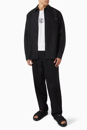 Pleated Pants in Cotton-blend