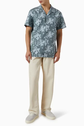 Relaxed Jeans in Cotton-linen Denim