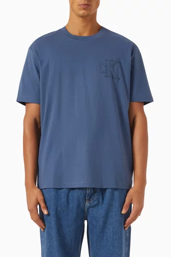 Logo Appliqué T-shirt in Cotton Jersey
