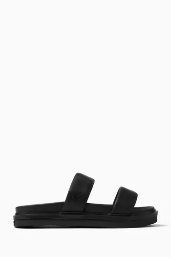 Moulded Sandals in Leather