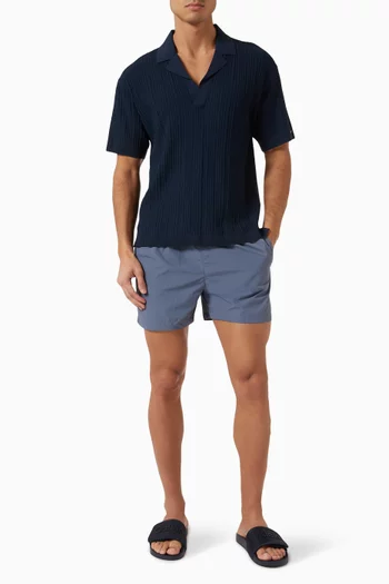 Double-waistband Swim Shorts in Recycled Nylon