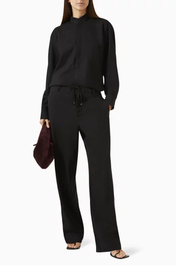 Egle Shirt in Virgin Wool Crepe