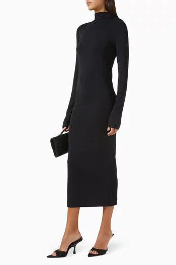 Aria Midi Dress in Viscose Blend