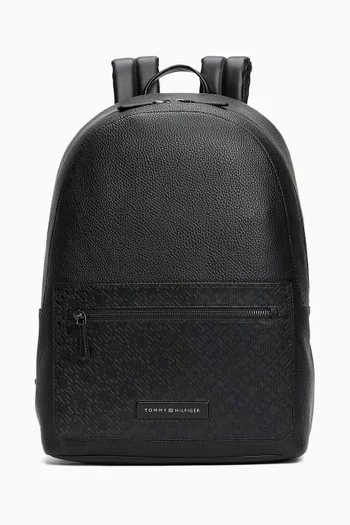 TH Monogram Backpack in Leather