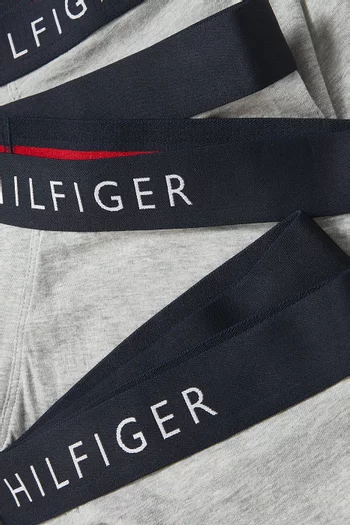 Logo Boxer Briefs in Cotton, Set of 3