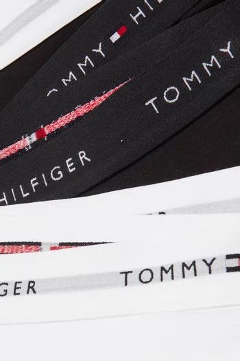 Logo Boxer Briefs in Stretch Cotton, Set of 3
