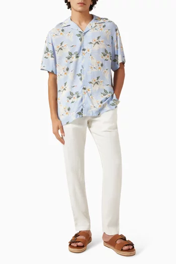 Harlem Tapered-leg Chino Pants in Linen