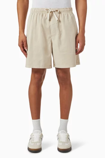 Beach Shorts in Cotton Twill
