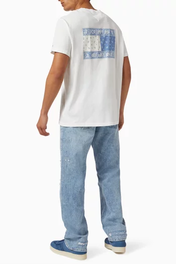 Paisley Flag T-shirt in Cotton