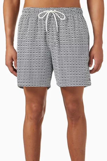 Printed Swim Shorts in Nylon