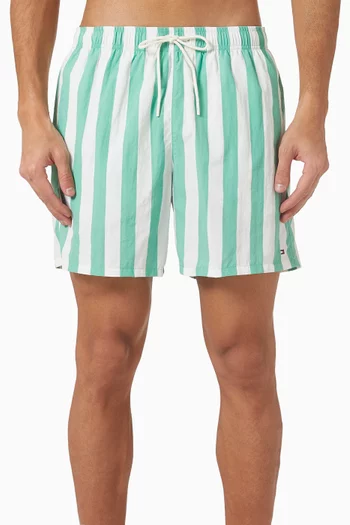 Printed Mid-length Swim Shorts