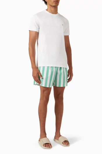 Printed Mid-length Swim Shorts