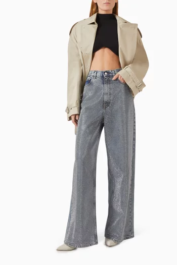 Crop Trench Jacket in Organic Cotton
