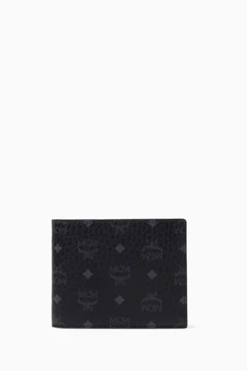 Small Bifold Wallet in Visetos Canvas