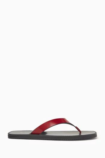 Vermelho Sandals in Brushed Leather