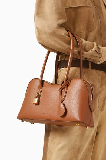 Medium Ryder Shoulder Bag in Grained Eco Mat Leather