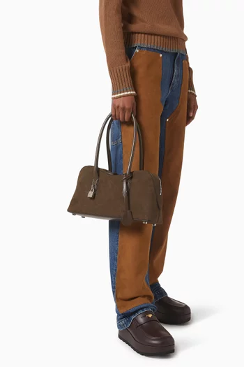 Medium Ryder Shoulder Bag in Alter Suede