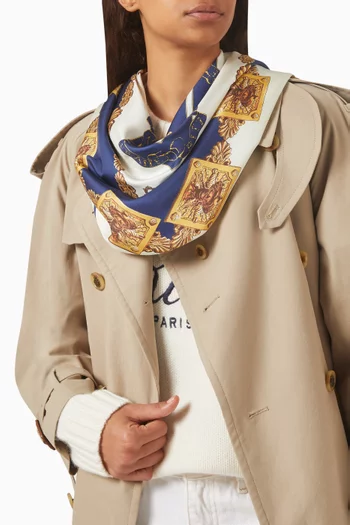 x Ritz Printed Scarf in Silk